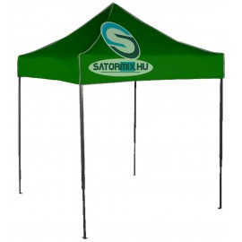 2x2 m piaci sátor-13 kg Zöld Tetővel-könnyű  